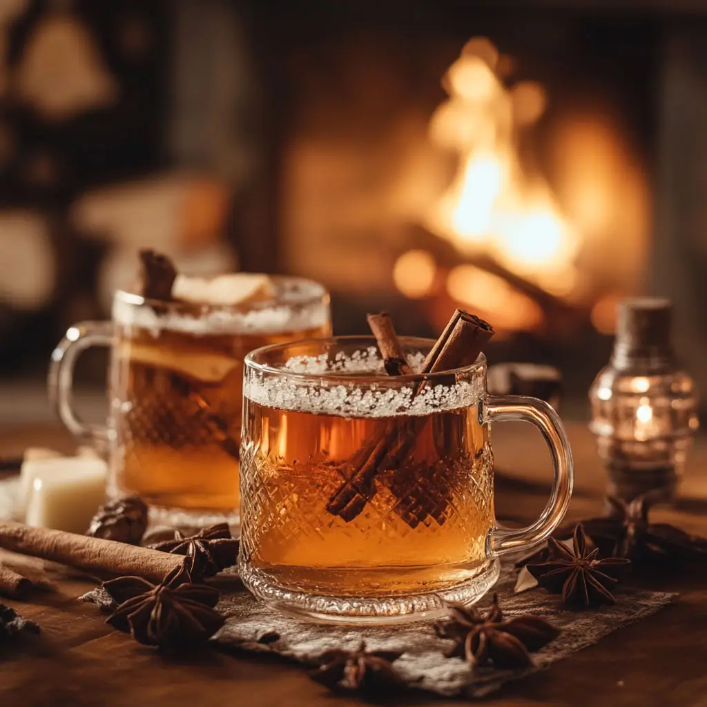 Hot Buttered Rum with Brown Sugar and Spices