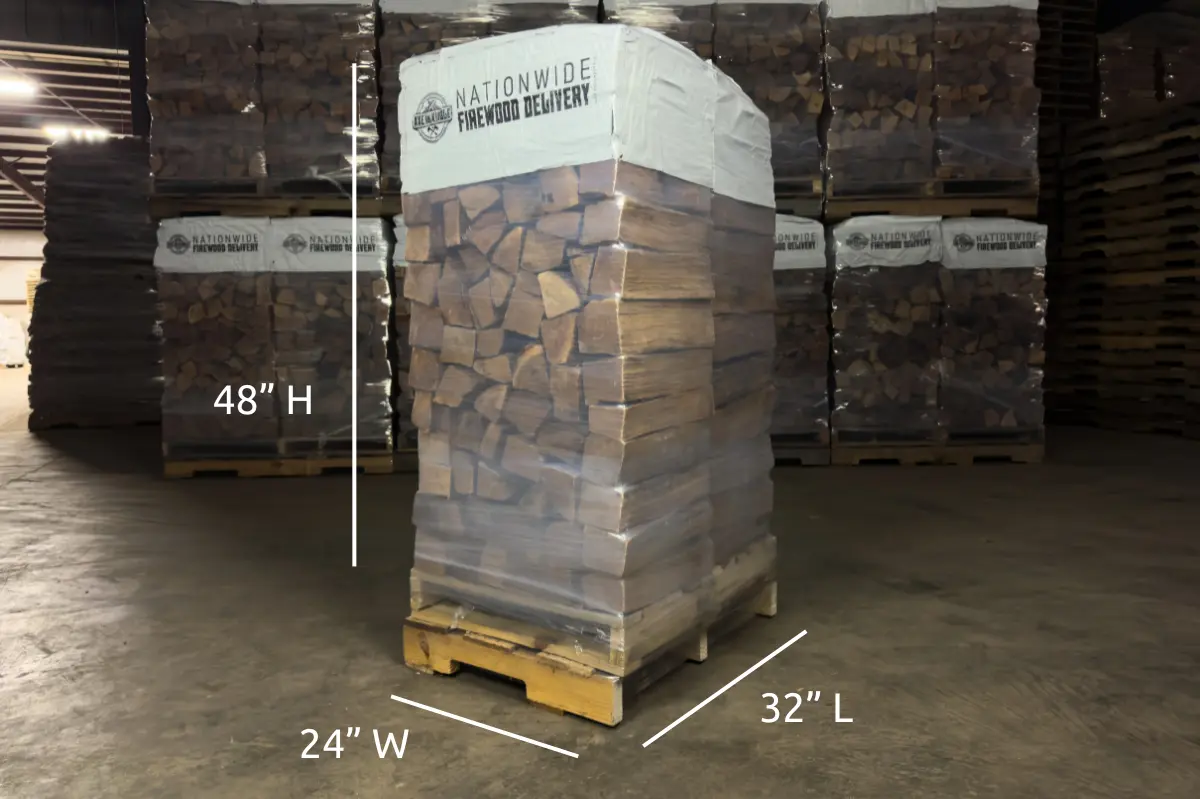 Hickory Firewood Double Stack Specifications