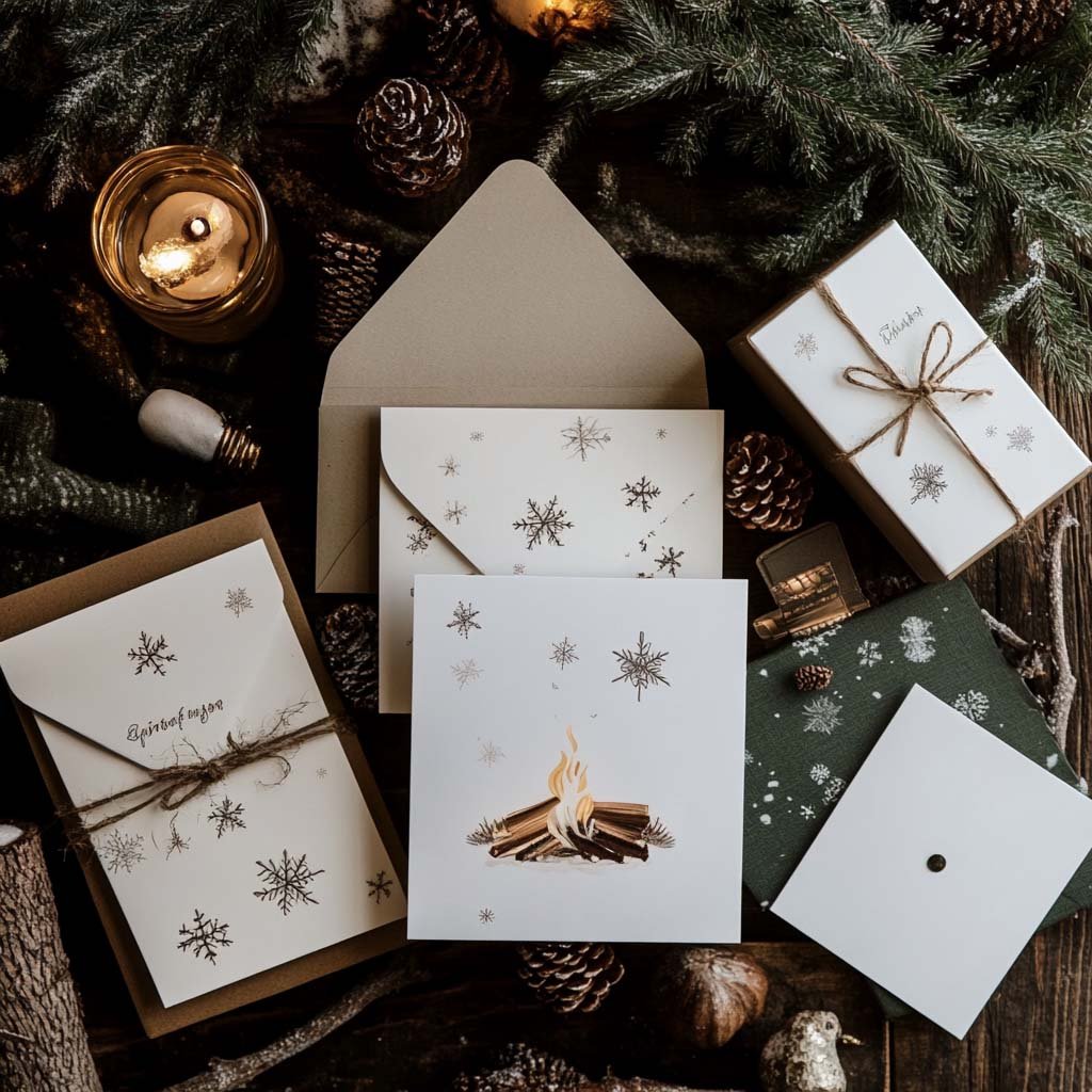 Themed Invitations for Your Winter Bonfire